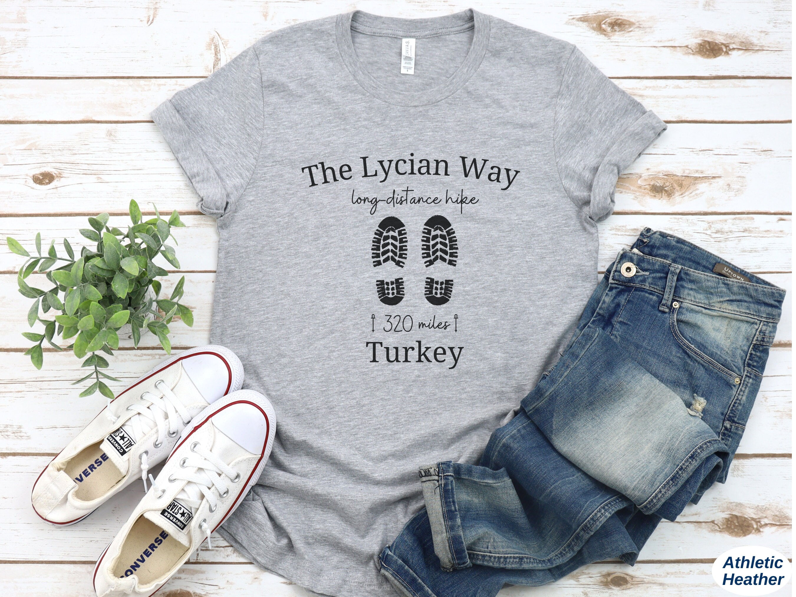 The Lycian Way Shirt Lycian Way Trail Tee Unisex Softstyle Turkey Hiking T-shirt  Turkey Hike Trip Souvenir Tshirt 