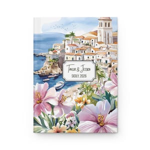 Custom Sicily Journal, Custom Vacation Notebook, Personalized Sicily Trip Planner, Sicily Sketchbook, Sicily Travel Gift, Honeymoon Journal