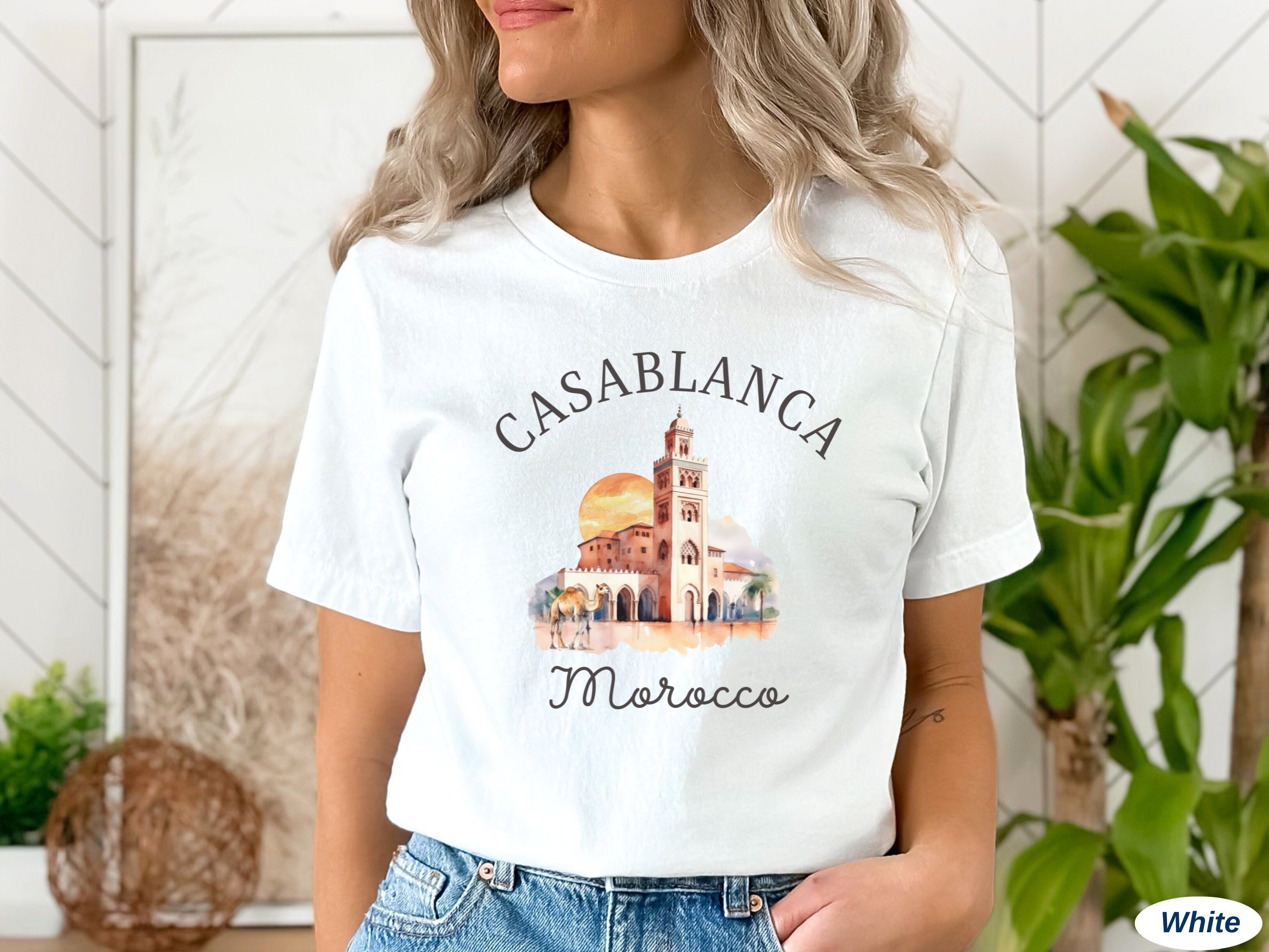 Casablanca Shirt, Casablanca Morocco Tshirt, Unisex Softstyle Tee