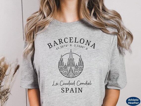 Barcelona City Skyline Vacation Travel Tourist Gift T-Shirt Barcelona City Skyline Vacation Travel Tourist Gift T-Shirt