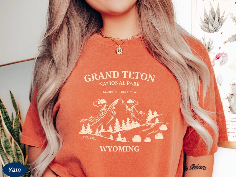 Grand Teton National Park Shirt Comfort Colors® Tee Grand - Etsy