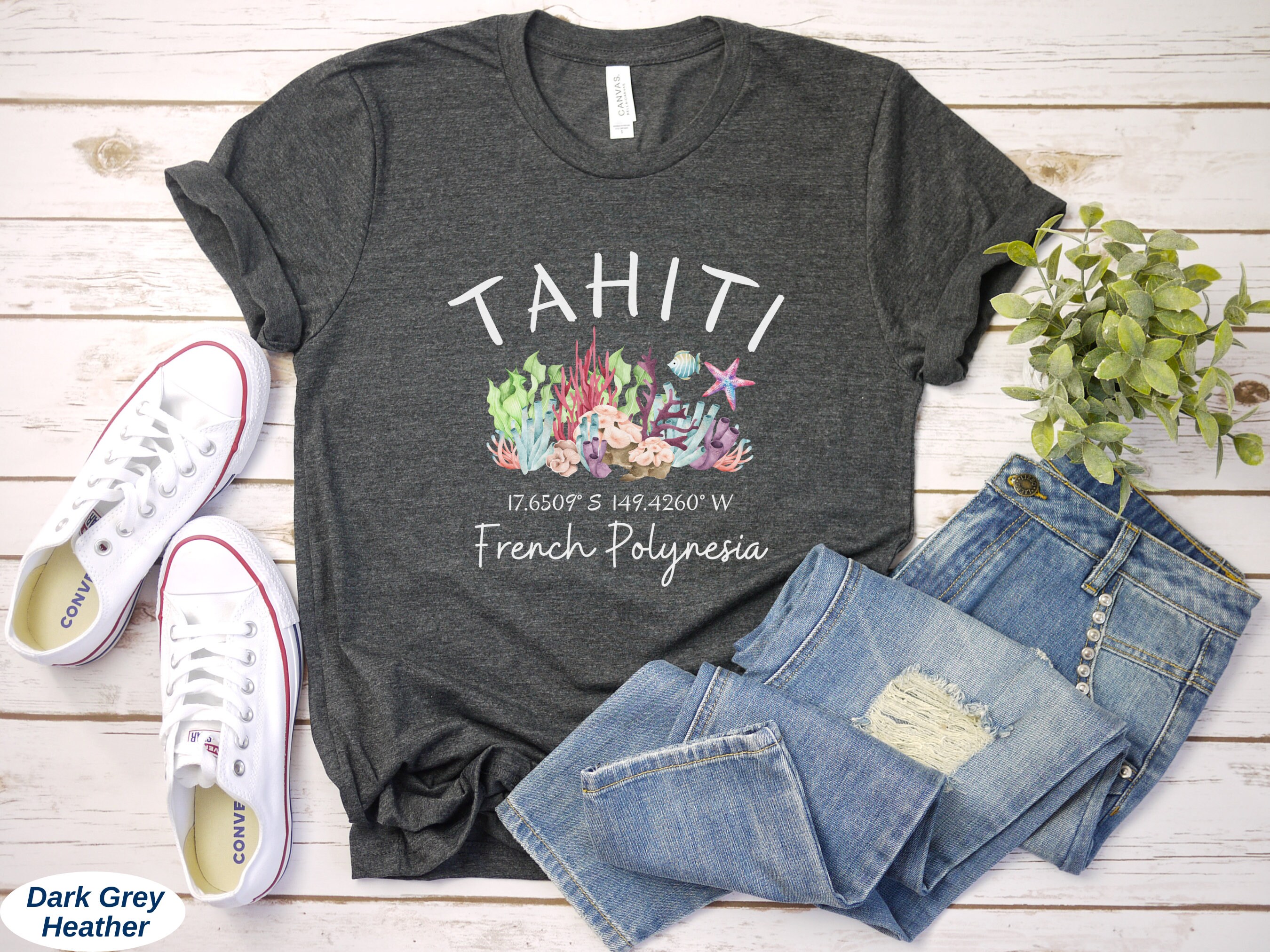 Tahiti Shirt, French Polynesia Tshirt, Unisex Tee, Tahiti Honeymoon ...