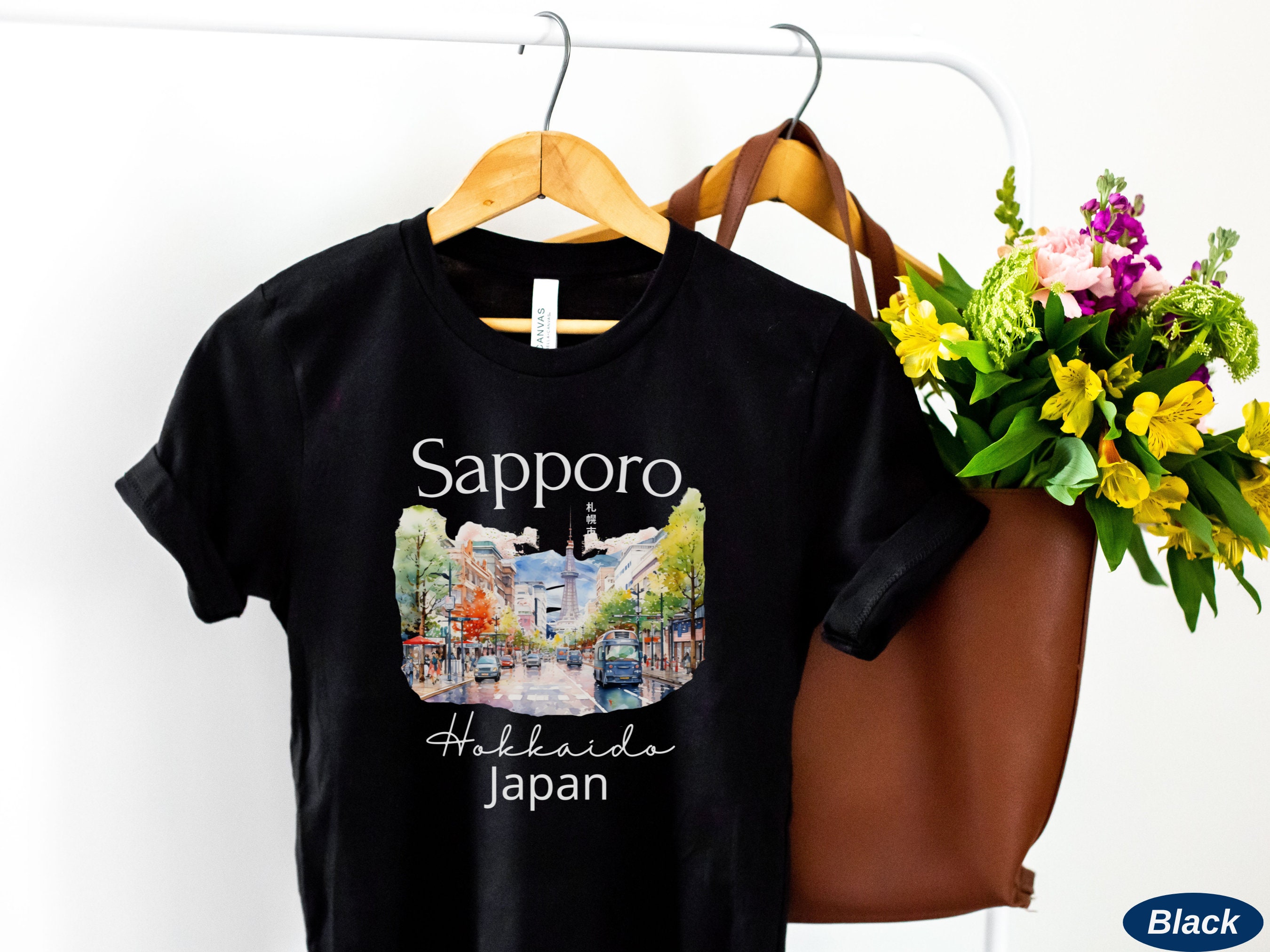 Sapporo Shirt, Hokkaido Tshirt, Japan Travel Gift, Unisex Hokkaido 