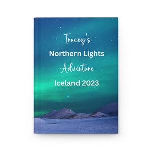 Custom Northern Lights Journal • Aurora Borealis Trip Planner • Personalized Travel Notebook • Alaska • Iceland • Norway • Sweden • Finland