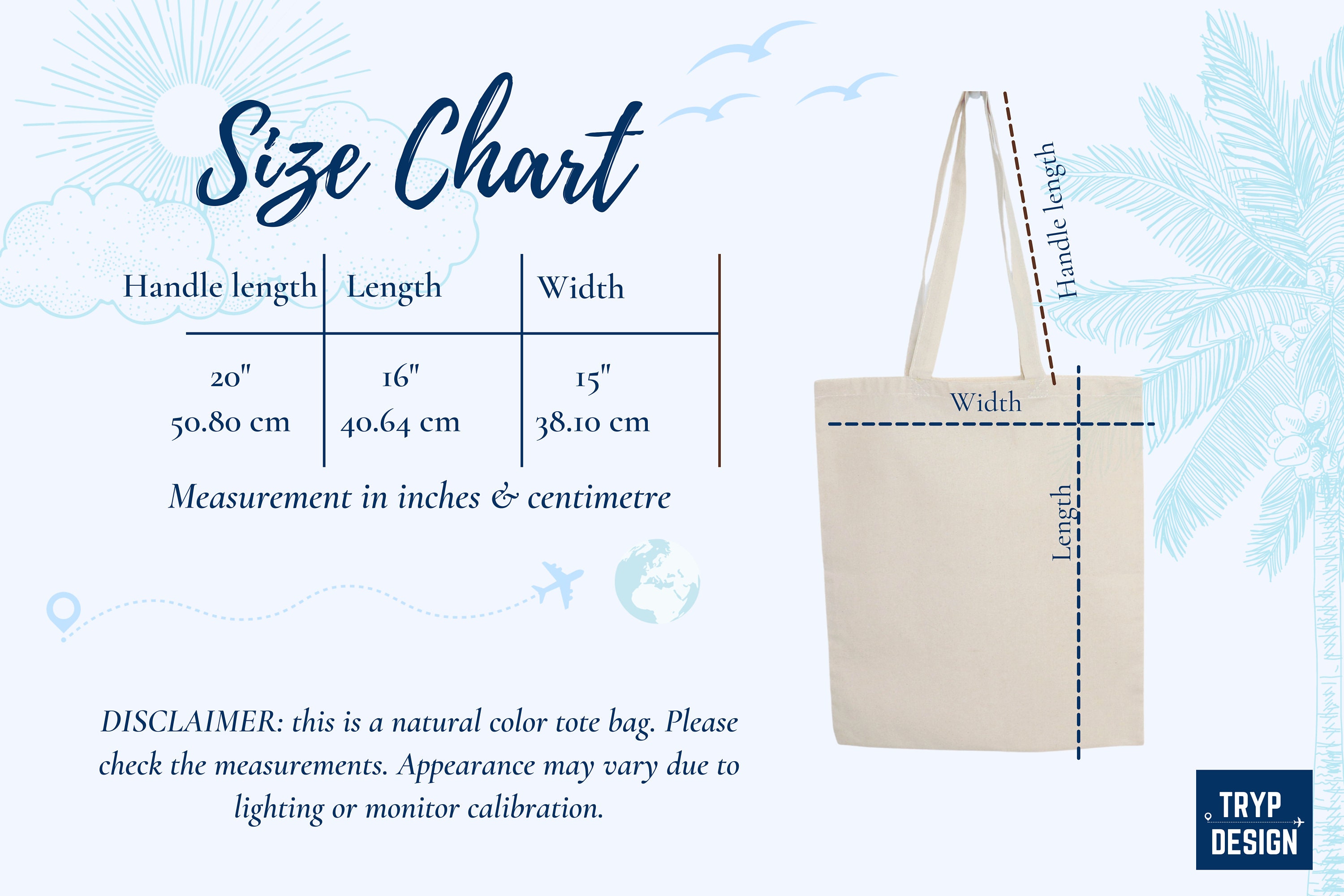 Sicilia Tote • Cotton Canvas • Sicily Lemons Bag • Cute