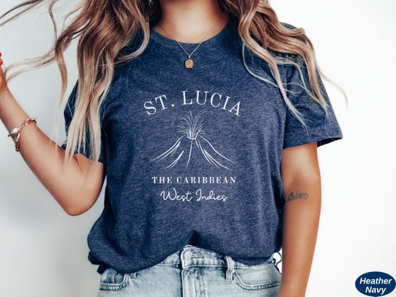 St. Lucia Shirt Unisex Softstyle Tee St Lucia T-shirt Caribbean Islands  West Indies Trip T Shirt Saint Lucia Tshirt 