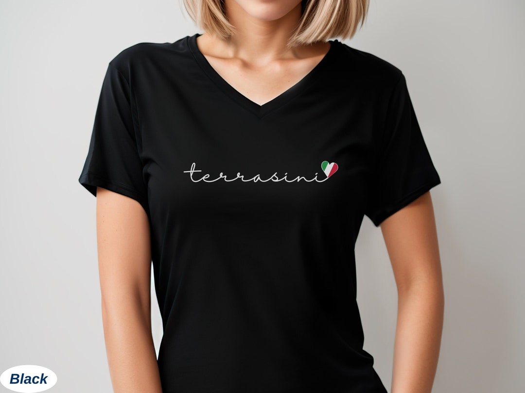 Terrasini V-neck Shirt, Sicily V Neck Tshirt, Cute Sicily Tee