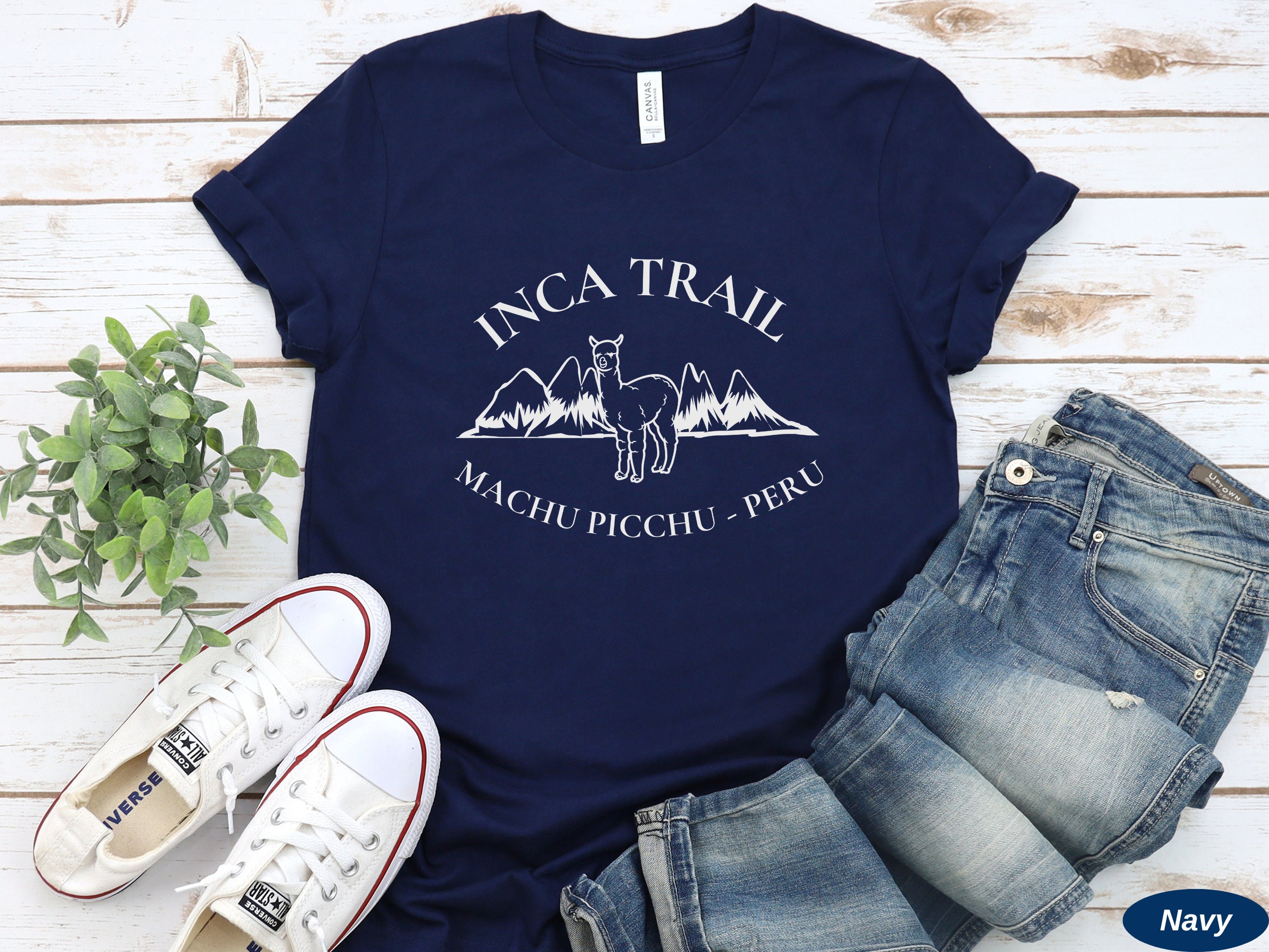 Inca Trail Shirt Machu Picchu Trekking Tee Unisex Softstyle Hiking 
