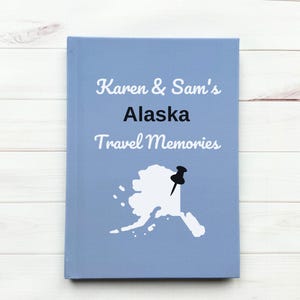 Alaska Travel Journal • Personalized Trip Planner • Notebook with Name • Custom Vacation Diary • Cruise Journal