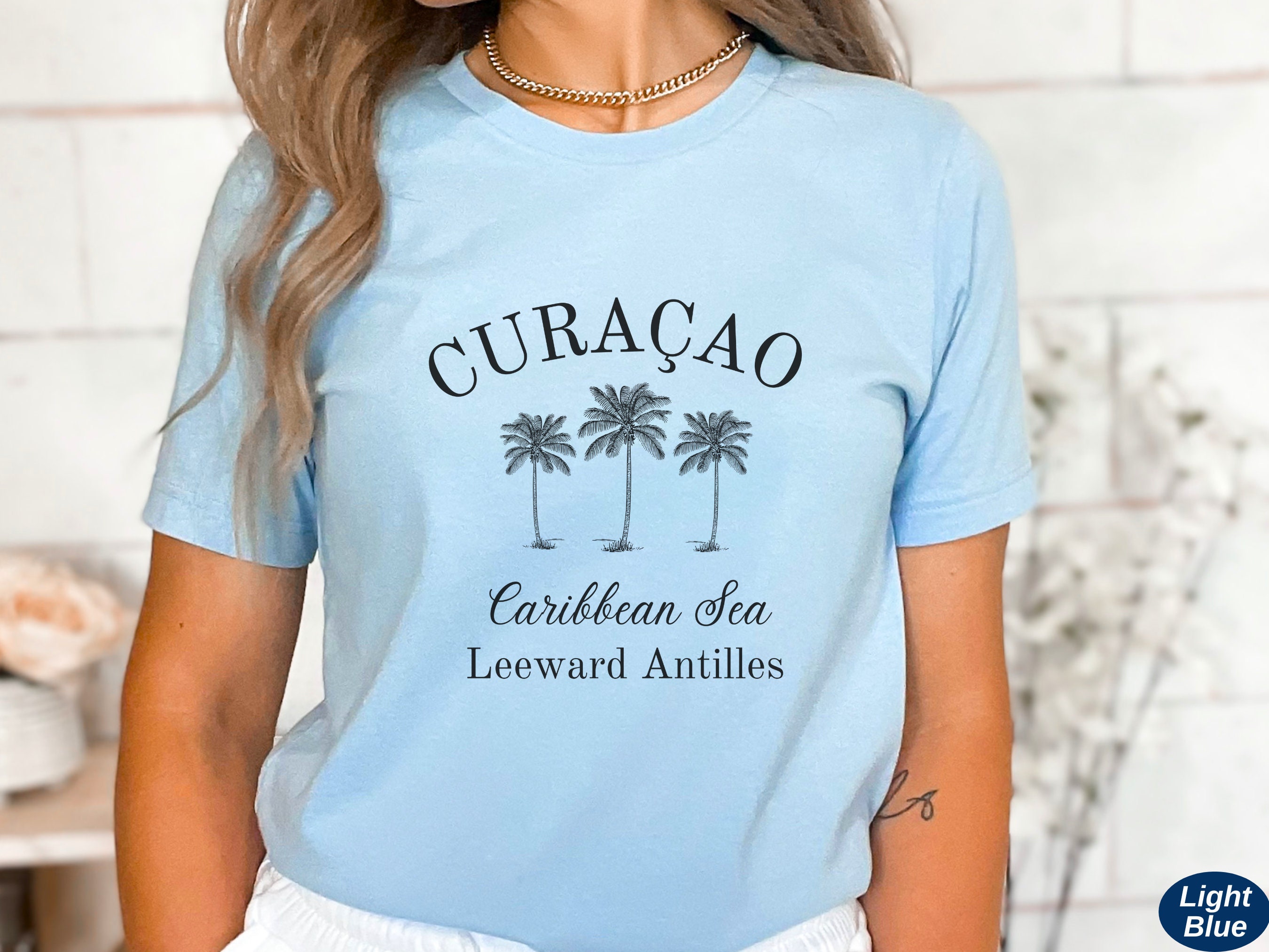 Tanja Sleeveless Knitted Shirt / Blue Curacao main image 1