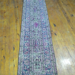 2x7 stair runner Rug, turkish runner Rug, vintage runner Rug, corridor runner Rug, handmade rug, bohemian Rug, 1.10x6.11ft, size:55x210cm.
