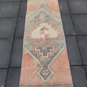 2.3x6.2 ft,pachwork runner Rug, stair runner Rug, turkish runner Rug, oushak runner Rug, vintage runner Rug bathroom Rug, size:67x186cm.