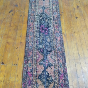1.8x5.11ft, patchwork runner Rug, blue runner Rug, home decor Rug, handmade rug, narrow runner Rug, 2x6 runner Rug, size:49x180cm.
