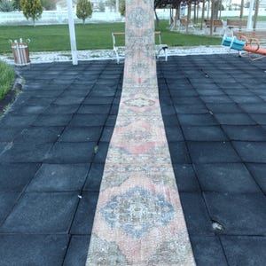 stair runner Rug, long runner Rug, turkish runner Rug, 2x24 extra long runner Rug, vintage runner Rug, 2.3x23.6 ft. size:67x716 cm.