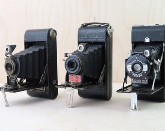 Collection of 3 vintage cameras - Kodak, Soho, Kershaw.