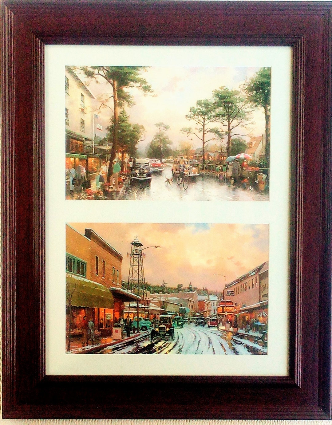 Kinkade Paintings. Seasonal Wall Art Scenes of Spring, Summer, Fall