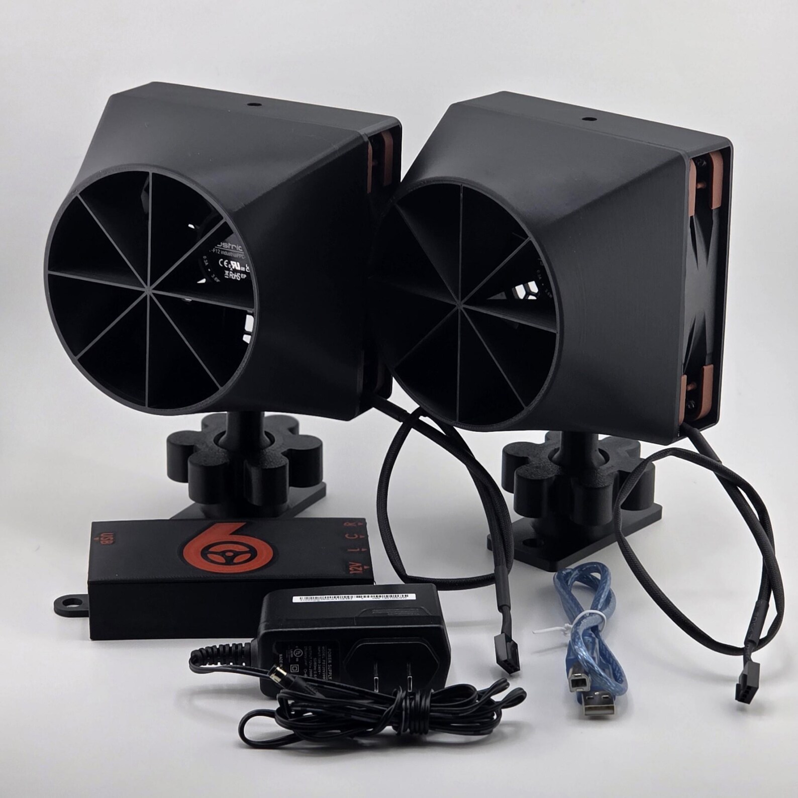Sim Racing Wind Kit Oc Racing Turn 6 - Sim Racing Wind Simulator Kit for PC: Compact, Lightweight ...