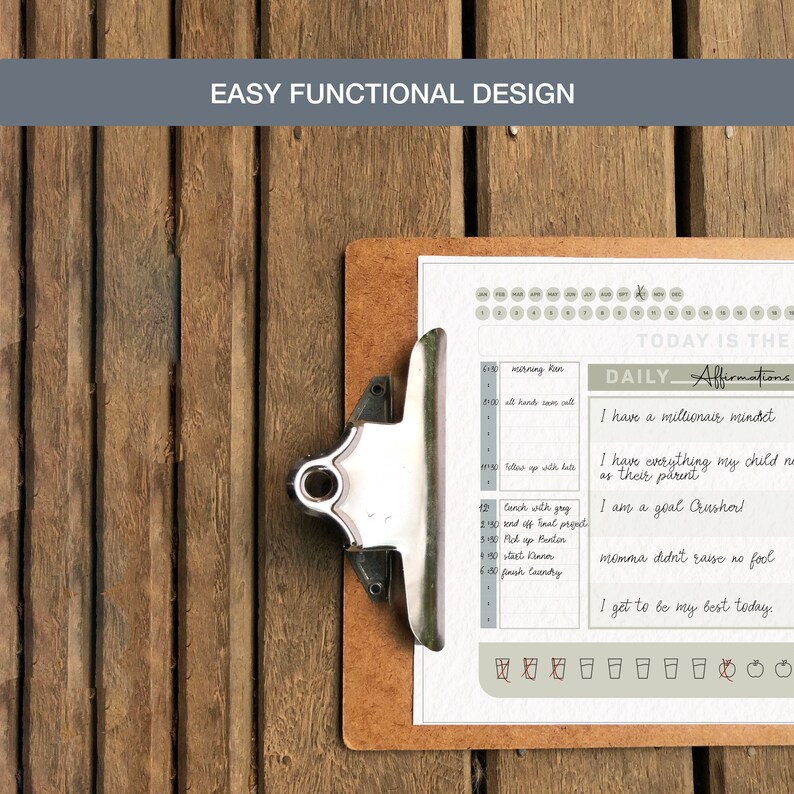 Printable Planner Printable Productivity Journal Digital Daily Planner ...