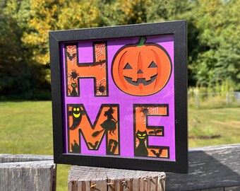 Spooky Halloween Shadow Box Fall Decoration Home Decor Display - Etsy