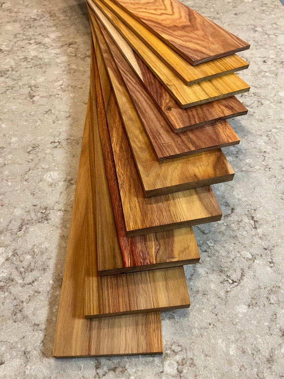1/2”x4”x24” Solid Exotic Canarywood Hardwood Laser Cutting, Cnc