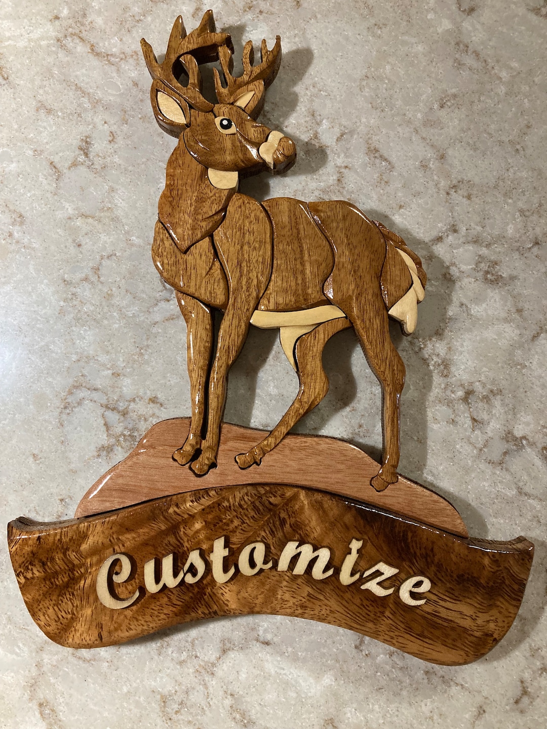 Intarsia, Solid Wood Art, Wall Decor, Wall Hanging, Scrolling, Laser Cutting and Engraving