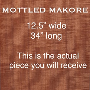 Mottled Makore wood veneer. Exotic raw hardwood veneer, premium quality, Ships 1 day