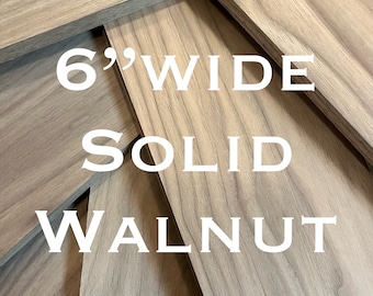 1/4”x6”x24” solid Walnut hardwood,laser cutting, cnc, engraving and scroll saw cutting. Thin craft wood. Ships 1 day