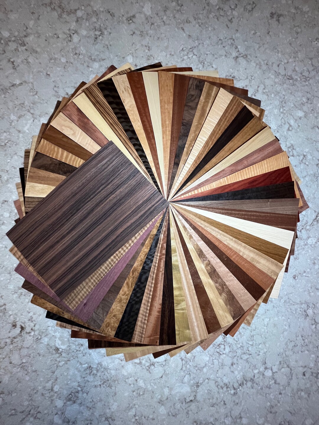 Domestic and Exotic Premium All Wood Veneer Sheets. Each Pack Contains