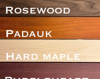1/2”x4”x24” Premium Padauk, Maple, Rosewood,  Purpleheart, Wenge, bubinga, laser cutting, cnc, scroll saw 6 Hardwood thins. Total of 6 Pcs.