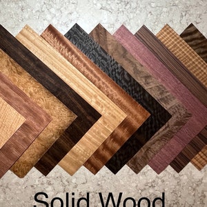 Exotic Highly Figured All Wood Veneer Sheets from around the world. 12 stunning sheets of premium wood veneers. Ships 1 day
