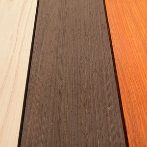 1/4”x4”x24” premium Padauk,  Wenge, and Maple, laser cutting, cnc, engraving, scroll saw cutting, craft. Thin Exotic Hardwoods Ships 1 day