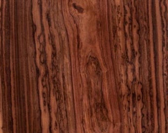 Rosewood Flat cut (Bolivian) raw all wood exotic veneer. 11.5” wide x 39.75” long x  1/42” thick Premium quality.
