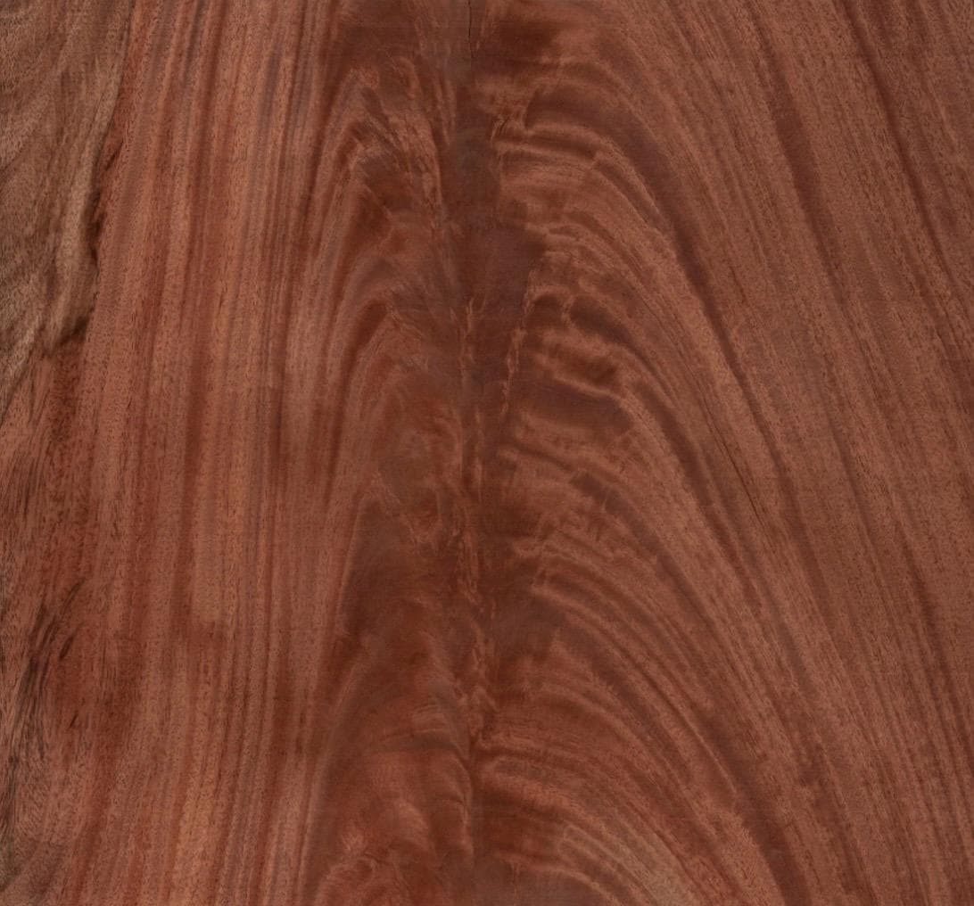 Mahogany Crotch Raw All Wood Exotic Veneer. 18.5” Wide X 17.25