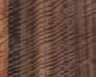 Fumed Curly Eucalyptus raw all wood exotic veneer 11.75” wide x 95” long x 1/42” thick. Premium quality. Exotic