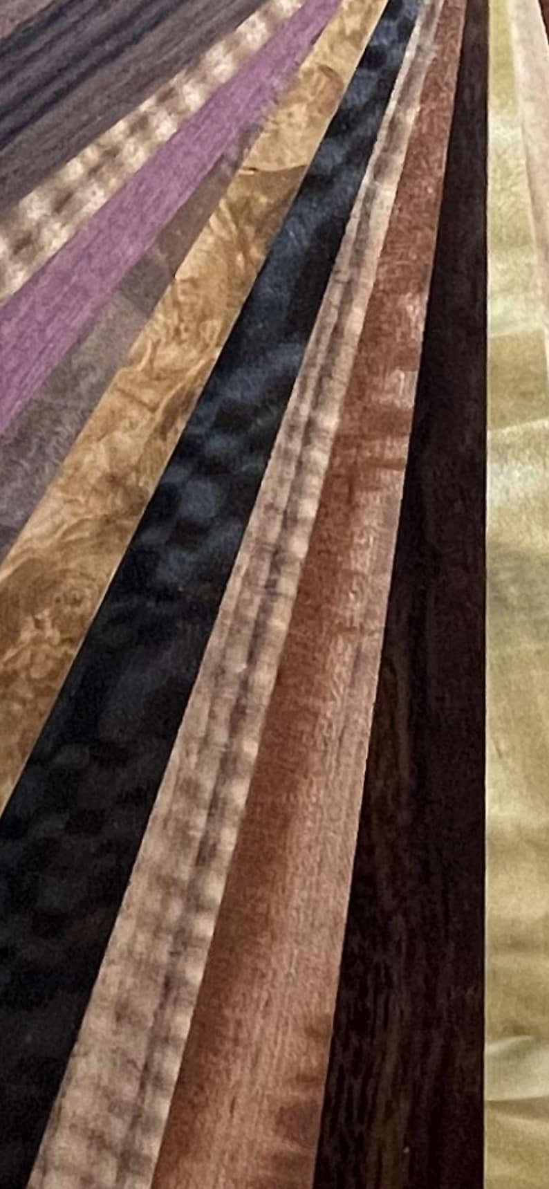 Exotic All Wood Veneer Sheets From Around the World. Each Pack Contains
