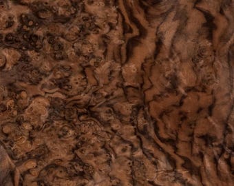 Walnut Burl raw all wood  veneer 12.5”x22.5”x1/42” Premium quality. Exotic