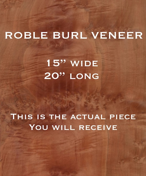Roble Burl wood veneer. Exotic, raw thin hardwood  veneer, marquetry, fine furniture, premium quality, Ships 1 day