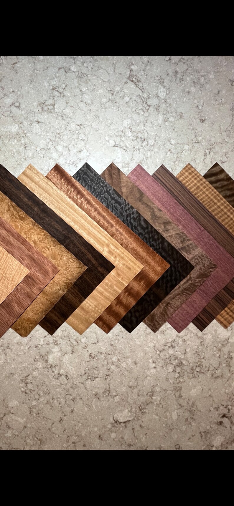Exotic Highly Figured All Wood Veneer Sheets From Around The World 15 