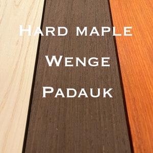 1/2”x4”x24” Premium Padauk,  Wenge, and Maple, laser cutting, cnc, engraving, scroll saw cutting, craft. Thin Exotic Hardwoods Ships 1 day