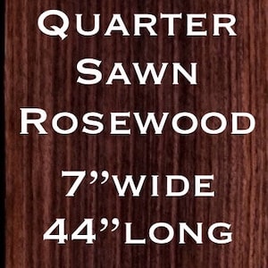 Quartersawn Rosewood raw all wood exotic veneer. 7” x 44” x 1/42” Premium quality. Ships 1 day
