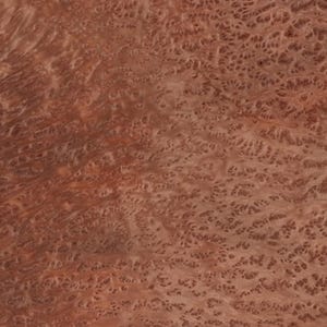 Redwood Burl raw all wood exotic veneer. 15.25” wide x 23.5” long x  1/42” Premium quality.