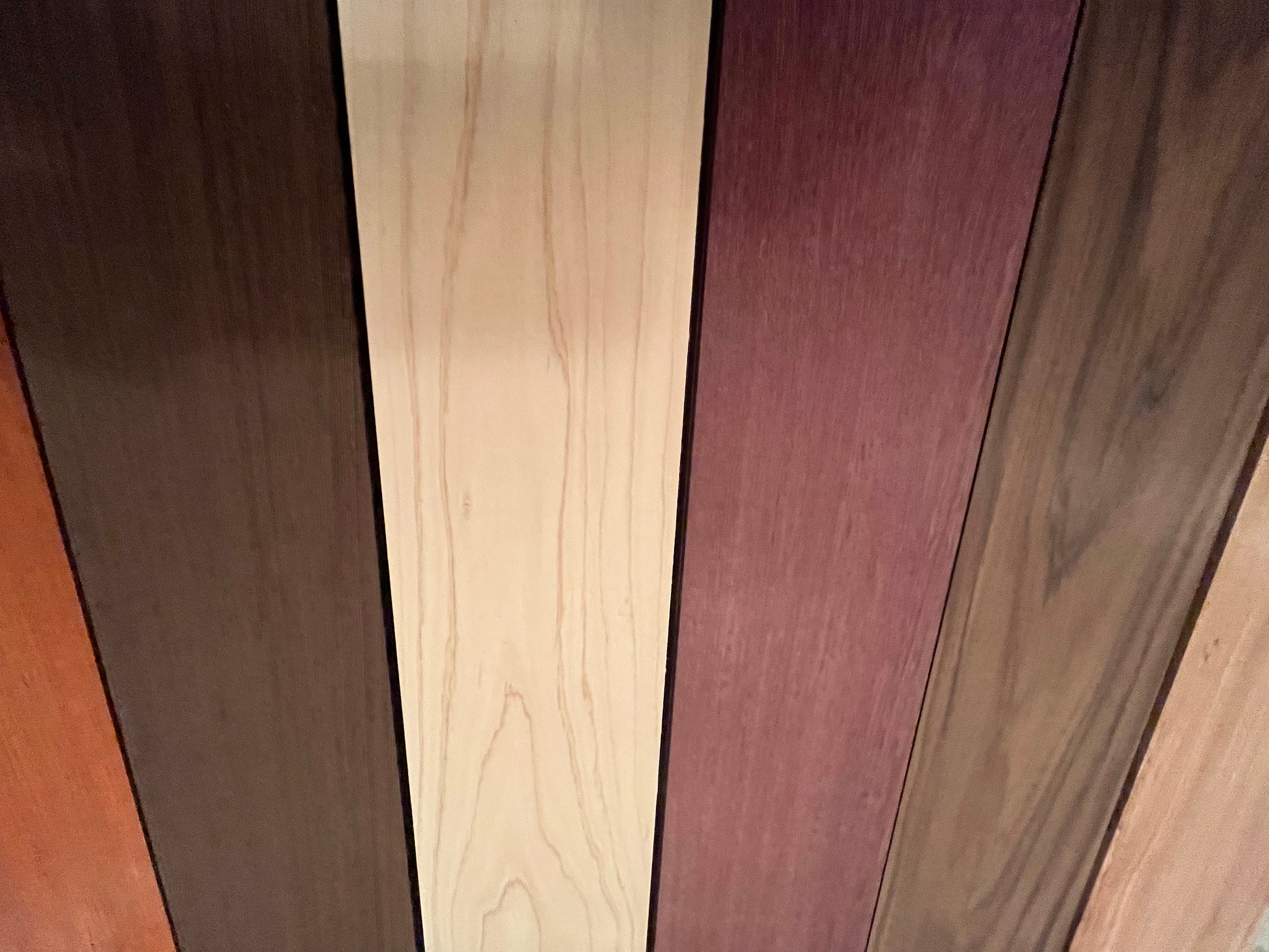 1/2”x4”x24” Premium Padauk, Maple, Rosewood, Purpleheart 1/2”x4”x24” Premium Padauk, Maple, Rosewood, Purpleheart
