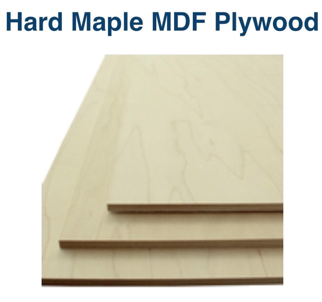 Hardplex 1/4” X 12” X 24” Hard Maple MDF Plywood. Premium Quality 10 SHEETS ...