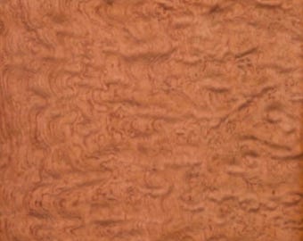 Bubinga Kewazinga/Waterfall Raw Wood Veneer 20.5” wide x 19.75” long x 1/42” thick. Premium quality.
