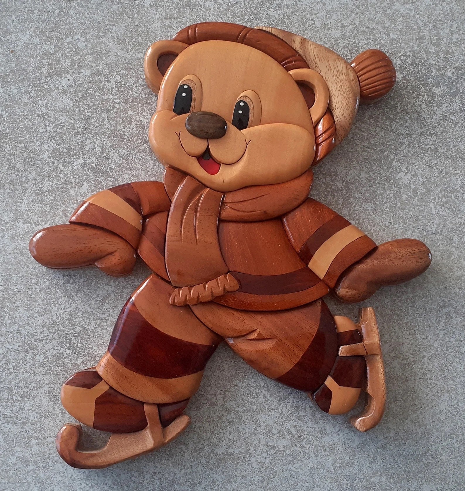 Intarsia, Solid Wood Art, Wall Hanging, Scrolling, Laser Cutting and Engraving. Mosaic Art