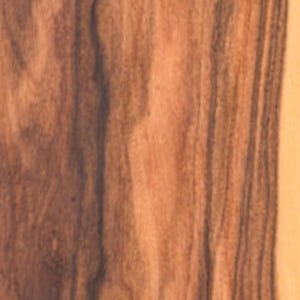 Rosewood Aka Pau Ferro raw all wood exotic veneer. 6.75”-7.25” wide x 96” long x  1/42” thick Premium quality. Ships 1 day