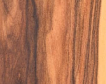 Rosewood Aka Pau Ferro raw all wood exotic veneer. 6.75”-7.25” wide x 96” long x  1/42” thick Premium quality.
