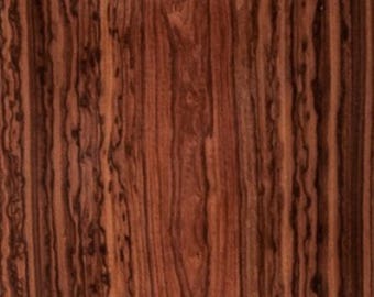 Rosewood Flat cut (Bolivian) raw all wood exotic veneer. 10.75” wide x 66” long x  1/42” thick Premium quality.