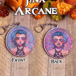 Jinx (From Arcane/League of Legends) Double Sided Keychain