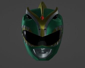 BITS Green Ranger Helmet 3D STL File (Not Actual Helmet. Read Description!)